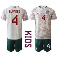 Mexico Edson Alvarez #4 Replica Away Minikit World Cup 2022 Short Sleeve (+ pants)
